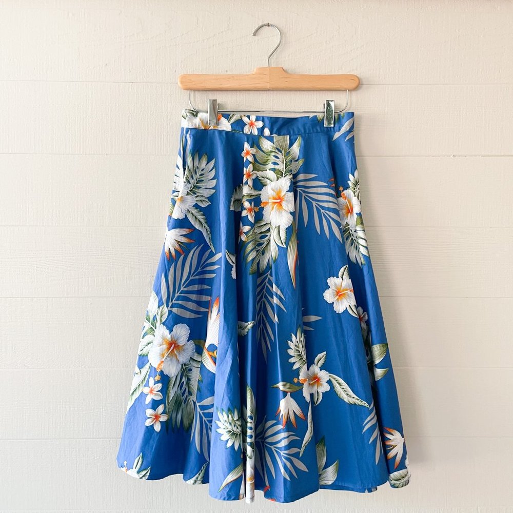 HELL BUNNY Tiki Luau Skirt Pinup Style Size S